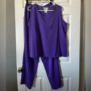 Vintage Susan Graver Purple matching set